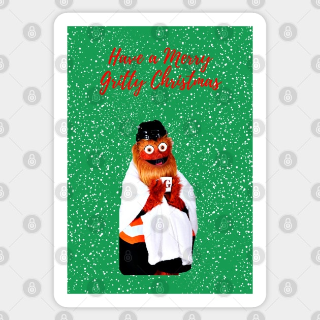 have a merry gritty christmas! Sticker by cartershart